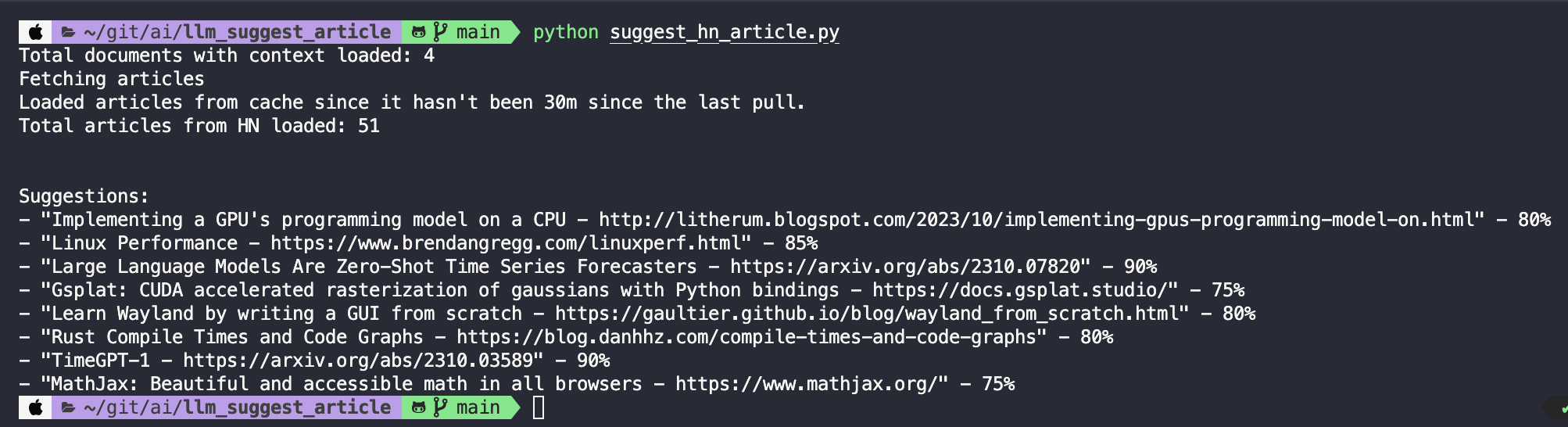 Suggest HN Article